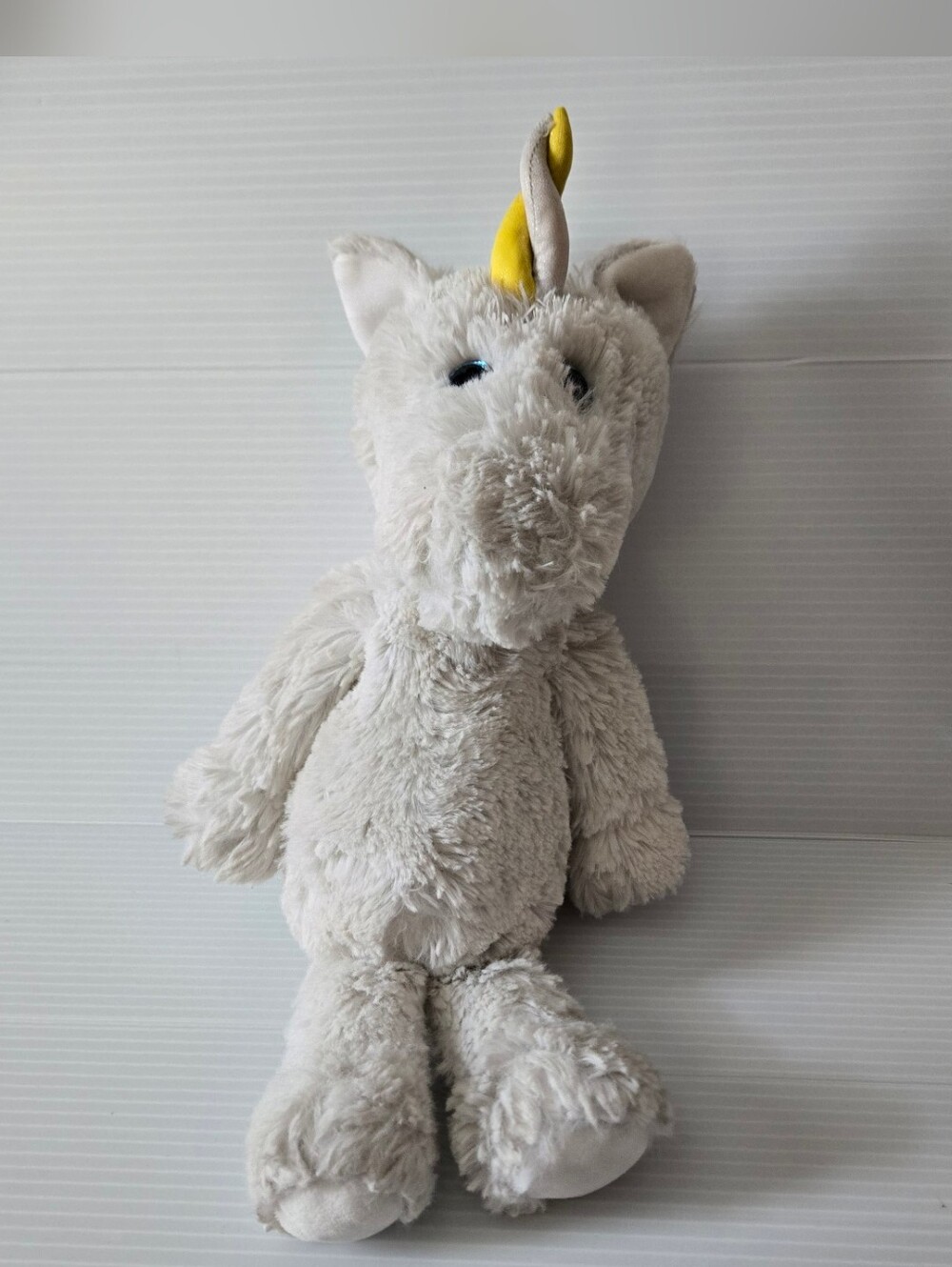Ty Beanie Babies White Unicorn "Agnus"  Plush Stuffed Animal 9"